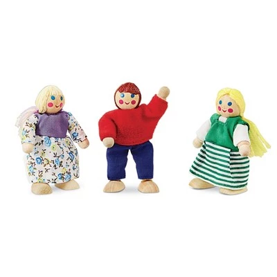 Melissa & Doug Melissa & Doug Take-Along Wooden Doorbell Dollhouse - Doorbell Sounds, Keys, 4 Poseable Wooden Dolls 10 Melissa & Doug Melissa & Doug Take-Along Wooden Doorbell Dollhouse - Doorbell Sounds, Keys, 4 Poseable Wooden Dolls - Image 9