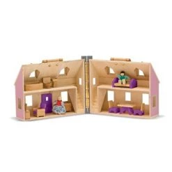 Melissa & Doug Fold and Go Wooden Dollhouse With 2 Dolls and Wooden Furniture -Melissa & Doug Sales 2022 unnamed file 1017