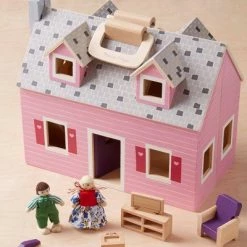 Melissa & Doug Fold and Go Wooden Dollhouse With 2 Dolls and Wooden Furniture -Melissa & Doug Sales 2022 unnamed file 1019