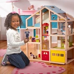 Melissa & Doug Hi-Rise Wooden 15pc Dollhouse with Furniture, Garage and Working Elevator -Melissa & Doug Sales 2022 unnamed file 1026