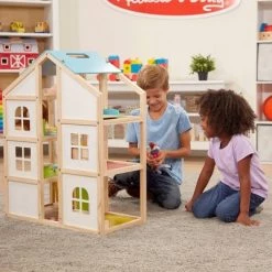 Melissa & Doug Hi-Rise Wooden 15pc Dollhouse with Furniture, Garage and Working Elevator -Melissa & Doug Sales 2022 unnamed file 1027