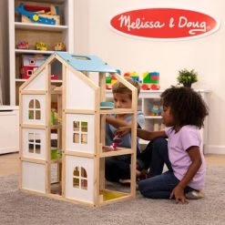 Melissa & Doug Hi-Rise Wooden 15pc Dollhouse with Furniture, Garage and Working Elevator -Melissa & Doug Sales 2022 unnamed file 1028