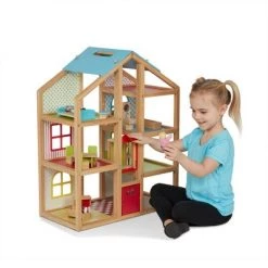 Melissa & Doug Hi-Rise Wooden 15pc Dollhouse with Furniture, Garage and Working Elevator -Melissa & Doug Sales 2022 unnamed file 1029