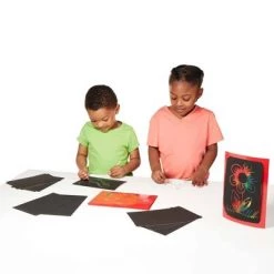 Melissa & Doug Melissa & Doug Deluxe Combo Scratch Art Set: 16 Boards, 2 Stylus Tools, 3 Frames