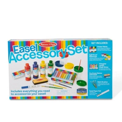 Melissa & Doug Melissa & Doug Easel Accessory Set - Paint, Cups, Brushes, Chalk, Paper, Dry-Erase Marker 4 Melissa & Doug Melissa & Doug Easel Accessory Set - Paint, Cups, Brushes, Chalk, Paper, Dry-Erase Marker - Image 2
