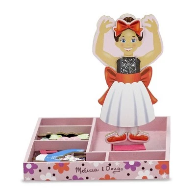 Melissa & Doug Melissa & Doug Deluxe Nina Ballerina Magnetic Dress-Up Wooden Doll With 27pc of Clothing 4 Melissa & Doug Melissa & Doug Deluxe Nina Ballerina Magnetic Dress-Up Wooden Doll With 27pc of Clothing - Image 3