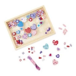 Melissa & Doug Melissa & Doug Sweet Hearts and Butterfly Friends Bead Set of 2 - 250+ Wooden Beads -Melissa & Doug Sales 2022 unnamed file 1245