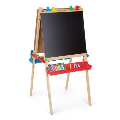 Melissa & Doug Melissa & Doug Deluxe Standing Art Easel - Dry-Erase Board, Chalkboard, Paper Roller 4 Melissa & Doug Melissa & Doug Deluxe Standing Art Easel - Dry-Erase Board, Chalkboard, Paper Roller - Image 3