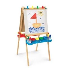 Melissa & Doug Melissa & Doug Deluxe Standing Art Easel - Dry-Erase Board, Chalkboard, Paper Roller 16 Melissa & Doug Melissa & Doug Deluxe Standing Art Easel - Dry-Erase Board, Chalkboard, Paper Roller -Melissa & Doug Sales 2022 unnamed file 1281