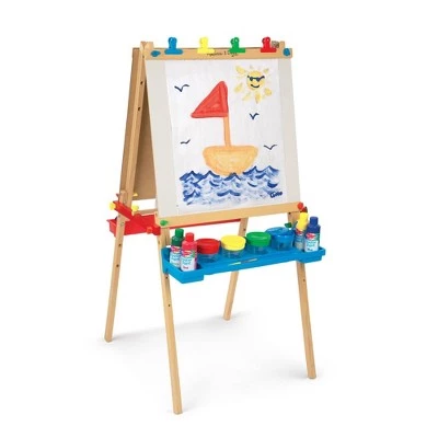 Melissa & Doug Melissa & Doug Deluxe Standing Art Easel - Dry-Erase Board, Chalkboard, Paper Roller 9 Melissa & Doug Melissa & Doug Deluxe Standing Art Easel - Dry-Erase Board, Chalkboard, Paper Roller - Image 8