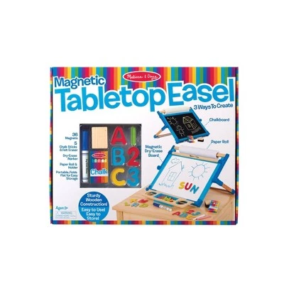 Melissa & Doug Melissa & Doug Double-Sided Magnetic Tabletop Art Easel - Dry-Erase Board and Chalkboard 4 Melissa & Doug Melissa & Doug Double-Sided Magnetic Tabletop Art Easel - Dry-Erase Board and Chalkboard - Image 2