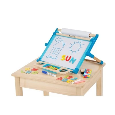 Melissa & Doug Melissa & Doug Double-Sided Magnetic Tabletop Art Easel - Dry-Erase Board and Chalkboard 5 Melissa & Doug Melissa & Doug Double-Sided Magnetic Tabletop Art Easel - Dry-Erase Board and Chalkboard - Image 3