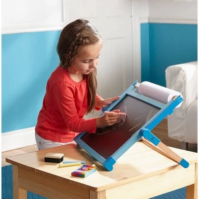 Melissa & Doug Melissa & Doug Double-Sided Magnetic Tabletop Art Easel - Dry-Erase Board and Chalkboard 8 Melissa & Doug Melissa & Doug Double-Sided Magnetic Tabletop Art Easel - Dry-Erase Board and Chalkboard - Image 6