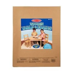 Melissa & Doug Melissa & Doug Solid Wood Table and 2 Chairs Set - Light Finish Furniture for Playroom -Melissa & Doug Sales 2022 unnamed file 1304