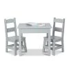 Melissa & Doug Melissa & Doug Wooden Table & Chairs - Gray -Melissa & Doug Sales 2022 unnamed file 1307