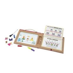 Melissa & Doug Melissa & Doug Natural Play: Play, Draw, Create Reusable Drawing & Magnet Kit - Princesses (54 Magnets, 5 Dry-Erase Markers) -Melissa & Doug Sales 2022 unnamed file 1350