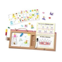 Melissa & Doug Melissa & Doug Natural Play: Play, Draw, Create Reusable Drawing & Magnet Kit - Princesses (54 Magnets, 5 Dry-Erase Markers) -Melissa & Doug Sales 2022 unnamed file 1351
