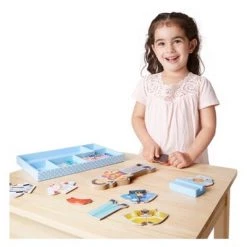 Melissa & Doug Melissa & Doug Julia Magnetic Dress-Up Wooden Doll Pretend Play Set (25+pc)