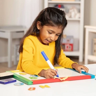 Melissa & Doug Melissa & Doug Magnetic Chalkboard and Dry-Erase Board With 36 Magnets 4 Melissa & Doug Melissa & Doug Magnetic Chalkboard and Dry-Erase Board With 36 Magnets - Image 2