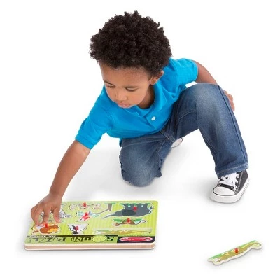 Melissa & Doug Melissa And Doug Zoo Animals Wooden Peg Sound Puzzle 8pc 2 Melissa & Doug Melissa And Doug Zoo Animals Wooden Peg Sound Puzzle 8pc