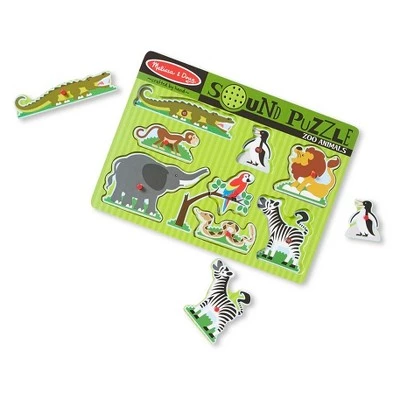 Melissa & Doug Melissa And Doug Zoo Animals Wooden Peg Sound Puzzle 8pc 4 Melissa & Doug Melissa And Doug Zoo Animals Wooden Peg Sound Puzzle 8pc - Image 3