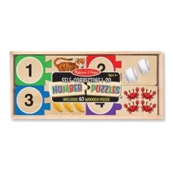Melissa & Doug Melissa & Doug Self-Correcting Wooden Number Puzzles With Storage Box 40pc -Melissa & Doug Sales 2022 unnamed file 1565