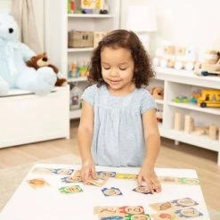 Melissa & Doug Melissa & Doug Self-Correcting Alphabet Wooden Puzzles With Storage Box 27pc