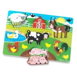 Melissa & Doug Melissa & Doug Peg Puzzle Set - 6 Puzzles -Melissa & Doug Sales 2022 unnamed file 1580