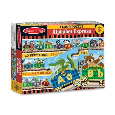Melissa & Doug Melissa & Doug Alphabet Express Jumbo Jigsaw Floor Puzzle (27pc, 10 feet long) 5 Melissa & Doug Melissa & Doug Alphabet Express Jumbo Jigsaw Floor Puzzle (27pc, 10 feet long) - Image 3
