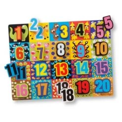 Melissa & Doug Melissa & Doug Jumbo Numbers Wooden Chunky Puzzle (20pc)