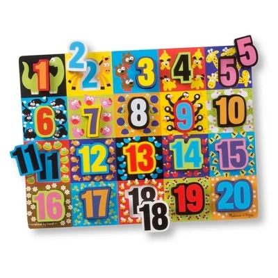 Melissa & Doug Melissa & Doug Jumbo Numbers Wooden Chunky Puzzle (20pc) 3 Melissa & Doug Melissa & Doug Jumbo Numbers Wooden Chunky Puzzle (20pc)