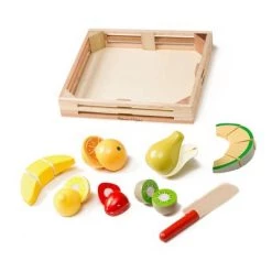 Melissa & Doug Melissa & Doug Cutting Fruit Set - Wooden Play Food Kitchen Accessory -Melissa & Doug Sales 2022 unnamed file 1735