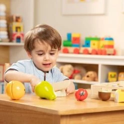 Melissa & Doug Melissa & Doug Cutting Fruit Set - Wooden Play Food Kitchen Accessory -Melissa & Doug Sales 2022 unnamed file 1738