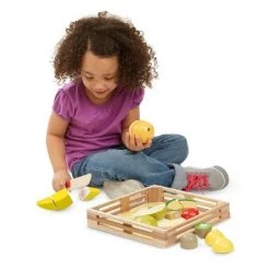 Melissa & Doug Melissa & Doug Cutting Fruit Set - Wooden Play Food Kitchen Accessory -Melissa & Doug Sales 2022 unnamed file 1739