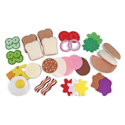 Melissa & Doug Melissa & Doug Felt Food Sandwich Play Food Set (33pc) 6 Melissa & Doug Melissa & Doug Felt Food Sandwich Play Food Set (33pc) - Image 4
