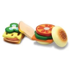 Melissa & Doug Melissa & Doug Wooden Sandwich-Making Pretend Play Food Set -Melissa & Doug Sales 2022 unnamed file 1782