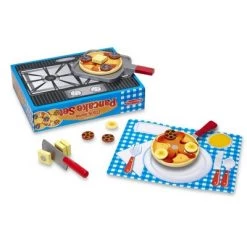 Melissa & Doug Melissa & Doug Flip and Serve Pancake Set (19pc) - Wooden Breakfast Play Food -Melissa & Doug Sales 2022 unnamed file 1785