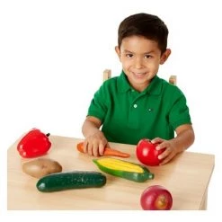 Melissa & Doug Melissa & Doug Playtime Produce Vegetables Play Food Set With Crate (7pc)