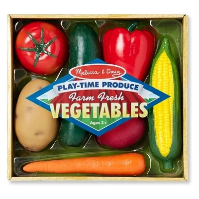 Melissa & Doug Melissa & Doug Playtime Produce Vegetables Play Food Set With Crate (7pc) 5 Melissa & Doug Melissa & Doug Playtime Produce Vegetables Play Food Set With Crate (7pc) - Image 3
