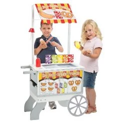 Melissa & Doug Melissa & Doug Wooden Snacks and Sweets Food Cart - 40+ Play Food pc, Reversible Awning -Melissa & Doug Sales 2022 unnamed file 1843