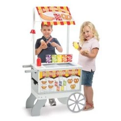 Melissa & Doug Melissa & Doug Wooden Snacks and Sweets Food Cart - 40+ Play Food pc, Reversible Awning -Melissa & Doug Sales 2022 unnamed file 1844