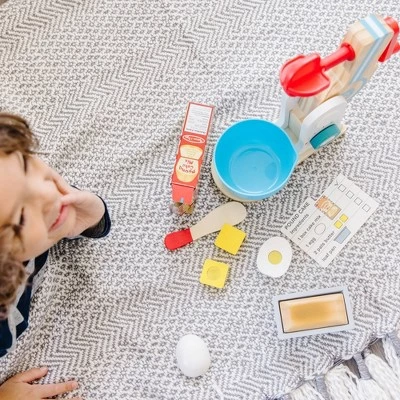 Melissa & Doug Melissa & Doug Wooden Make-a-Cake Mixer Set (11pc) - Play Food and Kitchen Accessories 9 Melissa & Doug Melissa & Doug Wooden Make-a-Cake Mixer Set (11pc) - Play Food and Kitchen Accessories - Image 7