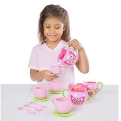 Melissa & Doug Melissa & Doug Sunny Patch Bella Butterfly Tea Set (17pc) - Play Food Accessories