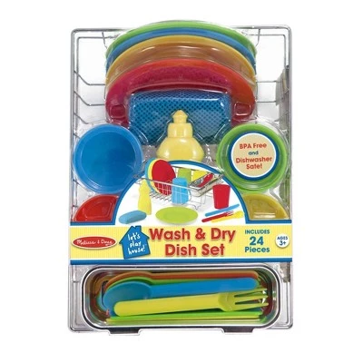 Melissa & Doug Melissa & Doug Let's Play House Wash and Dry Dish Set (24pc) 5 Melissa & Doug Melissa & Doug Let's Play House Wash and Dry Dish Set (24pc) - Image 3