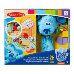 Melissa & Doug Melissa & Doug Blues Clues & You! Share with Blue Picnic Play Set with Hand Puppet -Melissa & Doug Sales 2022 unnamed file 1968