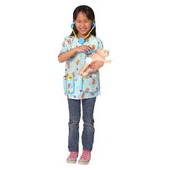 Melissa & Doug Melissa & Doug Pediatric Nurse Role Play Costume Set (8pc) - Includes Baby Doll, Stethoscope