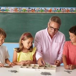 Klutz Melissa & Doug Play Money Set - Educational Toy With Paper Bills and Plastic Coins (50 of each denomination) and Wooden Cash Drawer for Storage