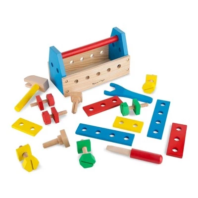 Melissa & Doug Melissa & Doug Take-Along Tool Kit Wooden Construction Toy (24pc) 4 Melissa & Doug Melissa & Doug Take-Along Tool Kit Wooden Construction Toy (24pc) - Image 3