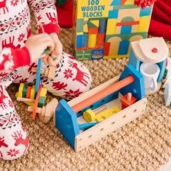 Melissa & Doug Melissa & Doug Take-Along Tool Kit Wooden Construction Toy (24pc) 16 Melissa & Doug Melissa & Doug Take-Along Tool Kit Wooden Construction Toy (24pc) -Melissa & Doug Sales 2022 unnamed file 2099