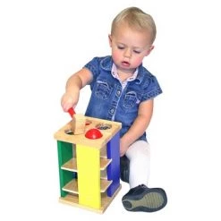Melissa & Doug Melissa & Doug Deluxe Pound and Roll Wooden Tower Toy With Hammer -Melissa & Doug Sales 2022 unnamed file 2103